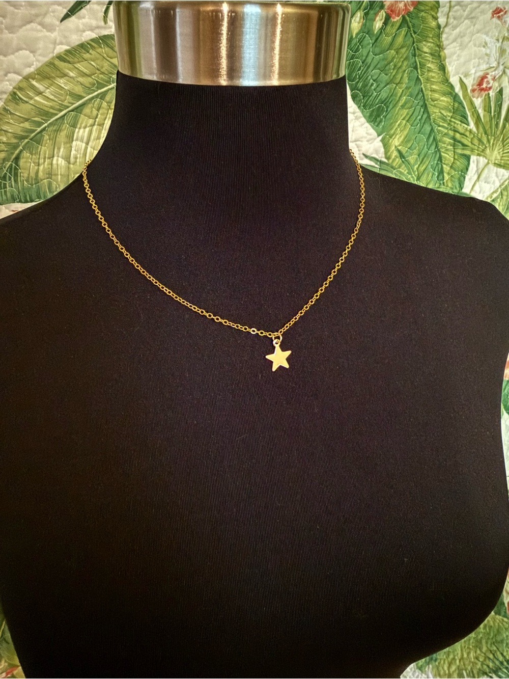 Handmade Lucky Star Gold Pendant Necklace! For Chronic Lyme Disease Treatments 💚